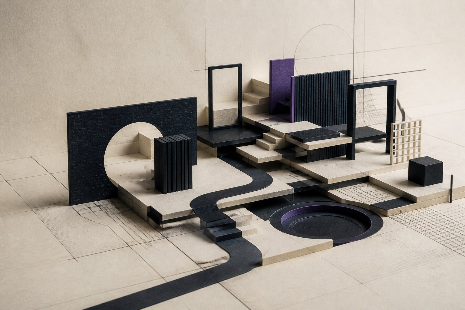 Architectural model representing ideas made practical